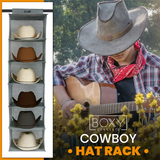 6 Shelf Hanging Closet Cowboy Hat Rack