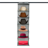 6 Shelf Hanging Closet Cowboy Hat Rack