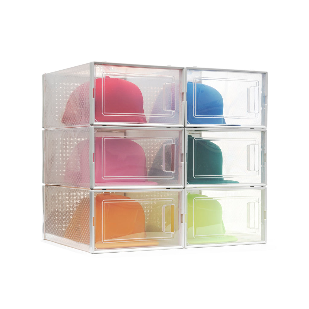 Hat Organizer Storage Box for Baseball Caps - 6 Pack – Boxy Concepts